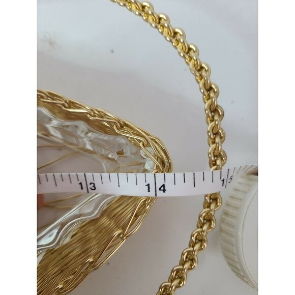 GOLD Metal Diamond Serving Dish Glass Containers - Picture 5 of 7